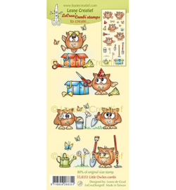 Leane Creatief - 558.351 - Combi clear stamp, Owlies