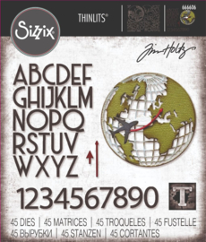 Sizzix Thinlits Die Set 45PK - Vault World Travel