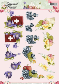 3D Knipvel - Precious Marieke - Seasonal Flowers -Beterschap CD10802