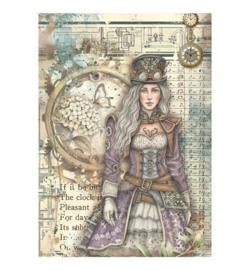 Stamperia - Mini Rice Paper A6 – Gardens of Time - DFSA6X05 