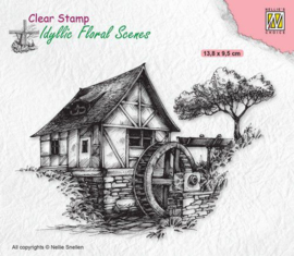 Nellies Choice - IFS028 -  clearstamp - Idyllic Floral - Watermolen 