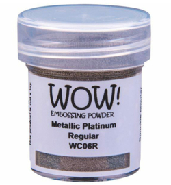 Wow! - WC06R - Embossing Powder - Regular - Metallic Colours - Platinum