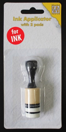 IAP005	ink applicator round small with 2 pads, for ink