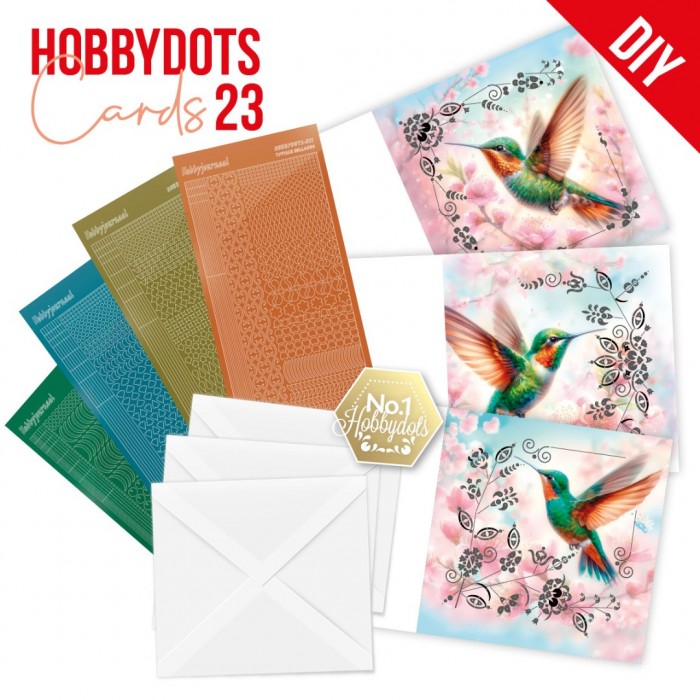 Dot and Do Cards 23 - Berries Beauties - Hummingbirds - DODOPP023