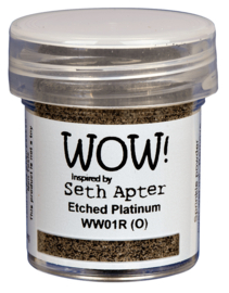 Wow! - WW01- Embossing Powder - Regular - Seth Apter - Etched Platinum