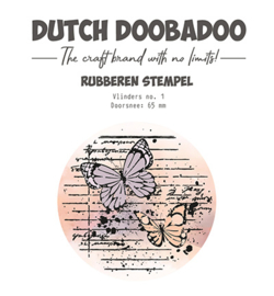 Dutch Doobadoo Unmounted Rubber Stamp 1 ATC Butterfly - 497.004.004