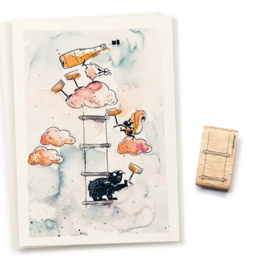 Cats on Appletrees - 28249 - Stempel Strickleiter