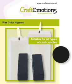 CraftEmotions Waskleurpigment zwart 2 sticks 30 x 10 x 10mm = +/- 5 gr