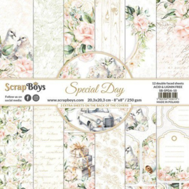 ScrapBoys Special Day paperpad - SB SPDA-10 - 20,3x20,3cm