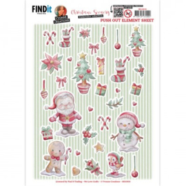 Push-Out - Yvonne Creations - Christmas Scenery - Small Elements A - SB10818