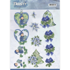 3D knipvel - Jeanine's Art - Frosty Ornaments - Green Ornaments CD11129