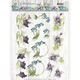 3D knipvel - Precious Marieke - Winter Flowers - Orchids CD11188