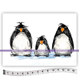 Katzelkraft - Les Pingouins grumpy - Rubber Stamp - KTZ145
