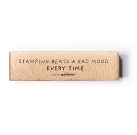 Cats on Appletrees - 20135 - Stamping beats a bad mood…