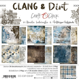 Craft O Clock - Clang & Dirt - Paper Pack 20,3x20,3 cm