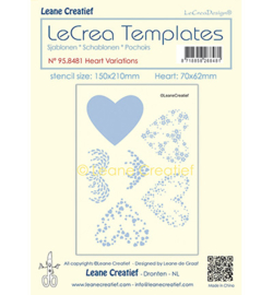 Leane Creatief - 958.481 - Stencil Hart variaties