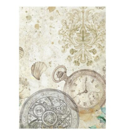 Stamperia - Rice Paper Achtergronden A6 Selectie – Gardens of Time - DFSAK6053