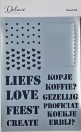 Delavi crafts - A5 - Mask stencil - 470.806.079