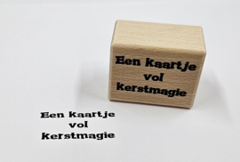 Delavi Crafts - Houten stempel – Een kaartje vol kerstmagie