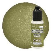 Couture Creations - Alcohol Ink Glitter Accents - Khaki - 12ml