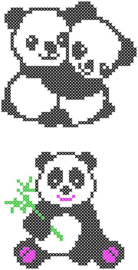 CCPAT021 Crosscraft free pattern-21 "Panda" patronen