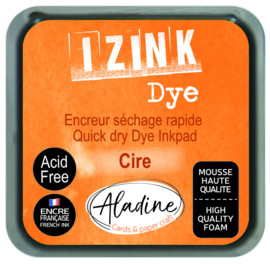 Aladine inkpad izink dye orange cire