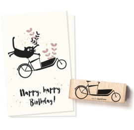 Cats on Appletrees - 2457 - Stempel - Bakfiets