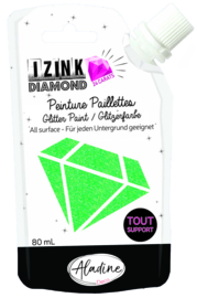 IZINK Diamond glitterverf/pasta 24 karaat- 80 ml - Lichtgroen - 80320