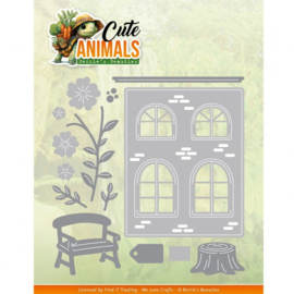 Dies - Berries Beauties - Cute Animals - House Front - BBD10103