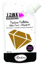 IZINK Diamond glitterverf/pasta 24 karaat- 80 ml - Goud - 80325