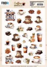 Cutting Sheet - Berries Beauties - Coffee Moments - Small Elements - CD12320