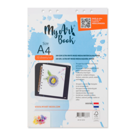 MyArtBook 200 g/m2 ultra wit mixed media / aquarel papier – formaat A4