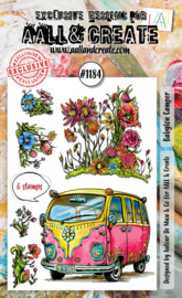 AALL & Create - #1184 - A6 Stamp Set - Babylon Camper