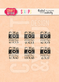 Craft & You Design CS034 Clear Stamps Mini Cameras 2