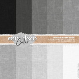 Card Deco Color Paperpack - Linen - Gray - A4 - CDCPPA412005