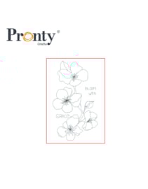 Pronty Crafts - Bloom with Grace - unmounted Rubber stamp - 497.003.023