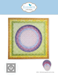 Elizabeth craft design - Stitched squares and circles - 2350