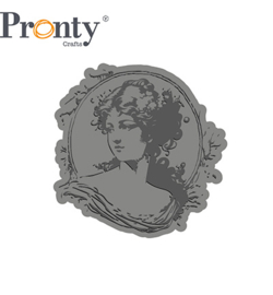 Pronty Crafts - Woman Round - Unmounted Rubber Stamp - 497.003.007