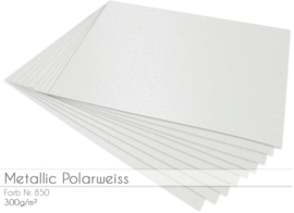 Cardstock  metallic - Polarwit -  A4 - 300 grams