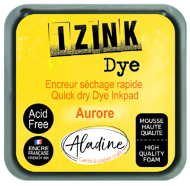 Aladine inkpad izink dye jaune aurore