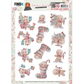 3D Push-Out - Yvonne Creations - Christmas Scenery - Gingerbread - SB10814