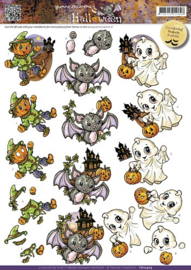 3D Knipvel - Yvonne Creations - Halloween - Cute Creatures CD10409