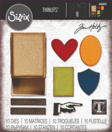 Sizzix Thinlits Die Set 10PK - Vault Matchbox