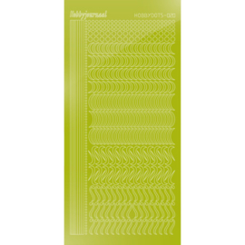 Hobbydots sticker - Mirror - Leaf Green - STDM20N