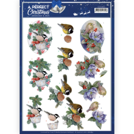 3D knipvel - Jeanine's Art - A Perfect Christmas - Christmas Birds - CD11831