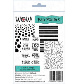 Wow! Fab Foilers - Love & Hugs - W216Z-004