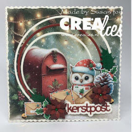 Crealies - Crea-Nest-Lies XXL stansen no. 196, Dunne Kaders Cirkels glad - CLNestXXL196
