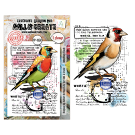 AALL & Create - TP-1350 - A7 Stamp Set - Whistling Finch