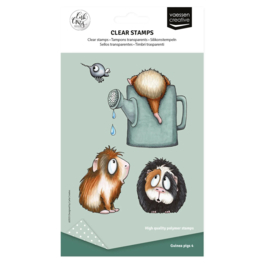 Vaessen Creative - Clear Stamps Guinea Pigs 4 by Carla Creates - CAR0006