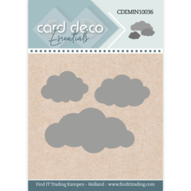Card Deco Essentials - Mini Dies - Clouds - CDEMIN10036
